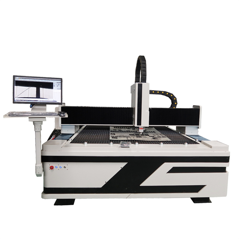 Cnc 2000w zuntz laser bidezko ebaketa-makina Metalezko xafla industrialak mozteko